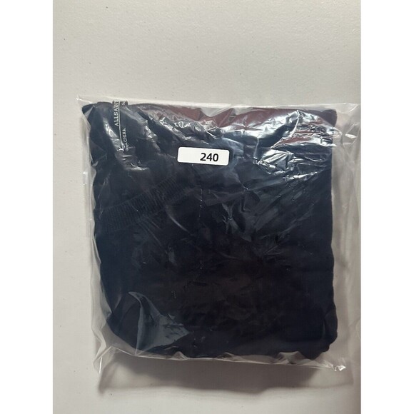 Allsaints Dress Womens US 4 Navy Blue Teko Asymmetrical Pullover Cotton Stretch - Picture 11 of 11